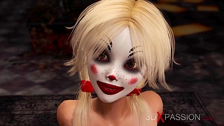 Joker fucks hard a hot erotic blonde in abandone room